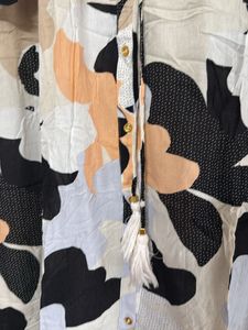 Abstract Print Midi Dress