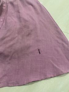 💜 Elegant Yet Edgy – Belted Button-Down Dress💜