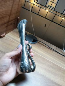 Elegance silver plated swan bud vase