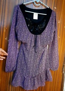 Cute purple Top / dress For Women