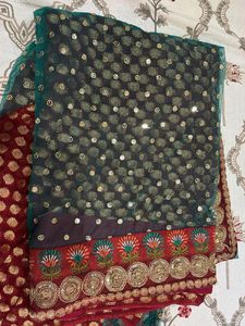 Elegant Embroidered Saree
