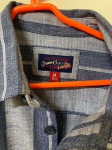 Striped Button-Down Shacket
