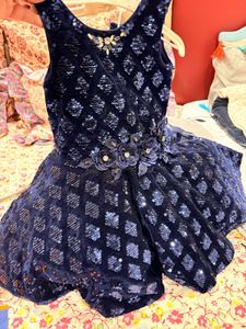 Sparkly Blue Girls Dress