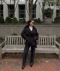 Old Money Imported Black Coat