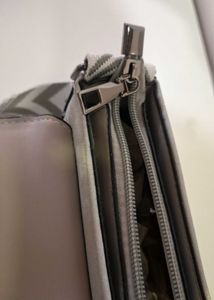 Stylish Grey Patterned Bag Strap