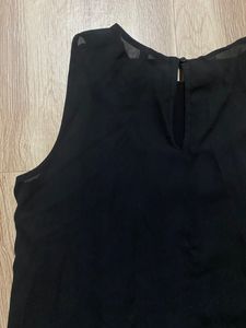 Black Chiffon Formal Top