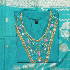 Embroidered Kurta set for diwali