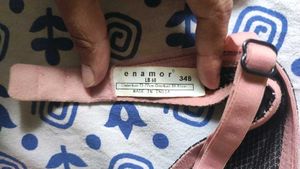 Enamor Black &amp; Pink Heavily Padded Underwired Push