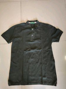 Dark Green Benetton Polo T-Shirt