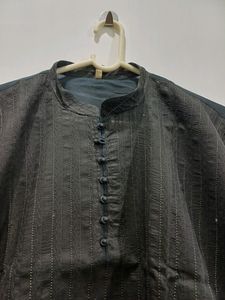 Kurta Chudidar Set (Black)