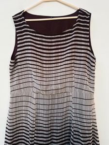 Brown Striped Gown