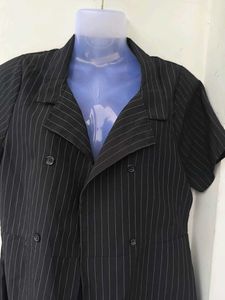 Striped Blazer Dress