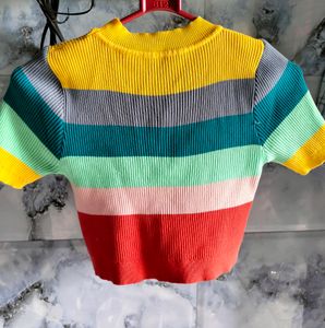 Multi Colour Crop Top