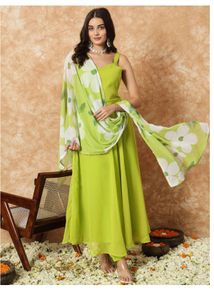 Green Anarkali Dress