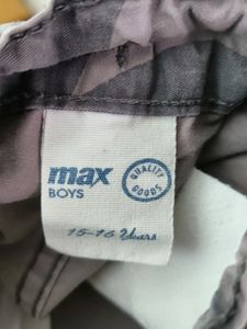 Grey Printed Short (Boy&#39;s)