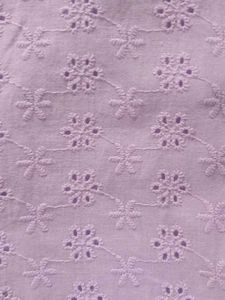 Lavender Eyelet Lace-Up Mini Dress