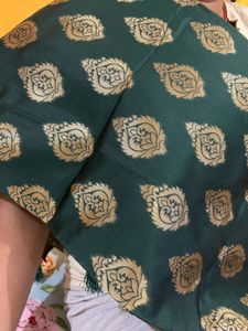 Emerald Green Brocade Fabric