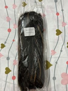 24 Inch Clip In straight Hair Extensions - Brown