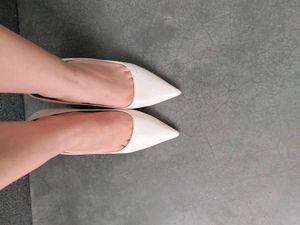Elegant White Heels