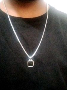 Unused Black Stone Artificial  Steel Chain