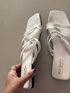 White Strappy Sandals
