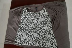 Top with shrug / jacket attached