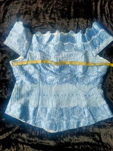 💙Sky-blue Top