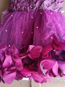 Purple Flower Girl Dress unused New ( fixed rates)