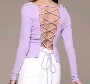 Lovely Lavender Brighter Basics Styled Back Top