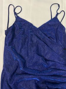 Blue Shimmer Bodycon Dress