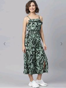 Black &amp; Green Jumpsuit