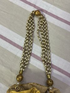 EMBROIDERRY GOLD POUCH
