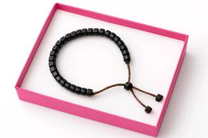 Black Cube Beaded Bracelet