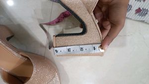 Sparkly Platform Heel Sandal Unused