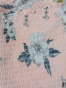 Floral Print Smocked Dress