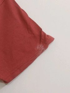 Orange Graphic Print T-shirt