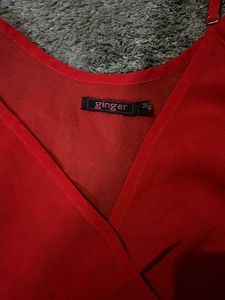 Red Strappy Top From Ginger