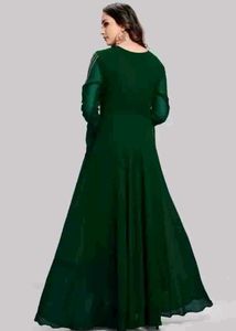 Elegant Green Ethnic Gown