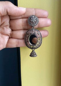 Silver Mirror Danglers