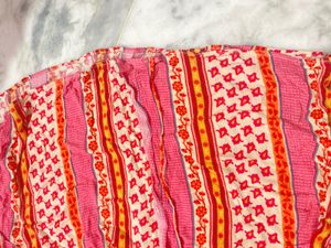 Pink &amp; Orange Print Sun Dress