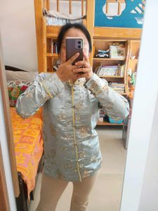 Embroidered Asian Silk Brocade Jacket