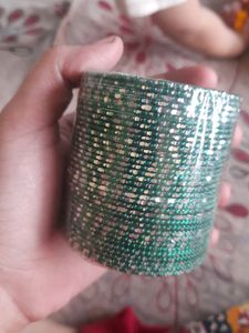 Green Colour Metal Chudi N Steel Chud