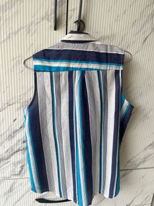 Striped Sleeveless Vintage Top