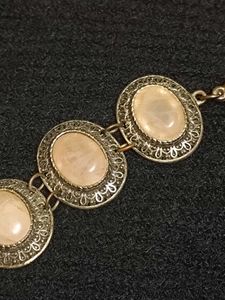 Antique Rose Quartz Bracelet