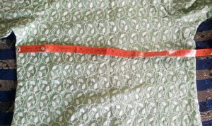 Light pista (Chickenkari) Cotton Kurti ..