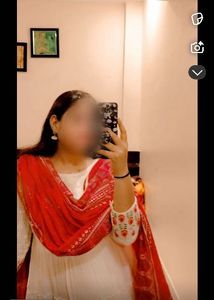 very beautiful White anarkali with Red Dup