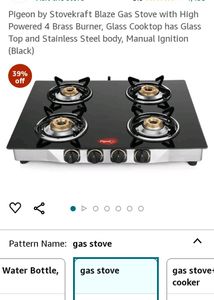 Glass Top   Gas Stove