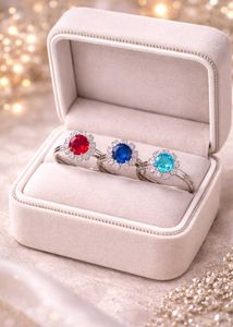 Gemstone Rings - Set of Three