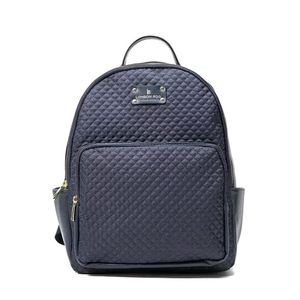 London Fog Quilted BackPack Navy Blue