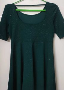 Ginger by lifestyle, Women A-line Green Dress